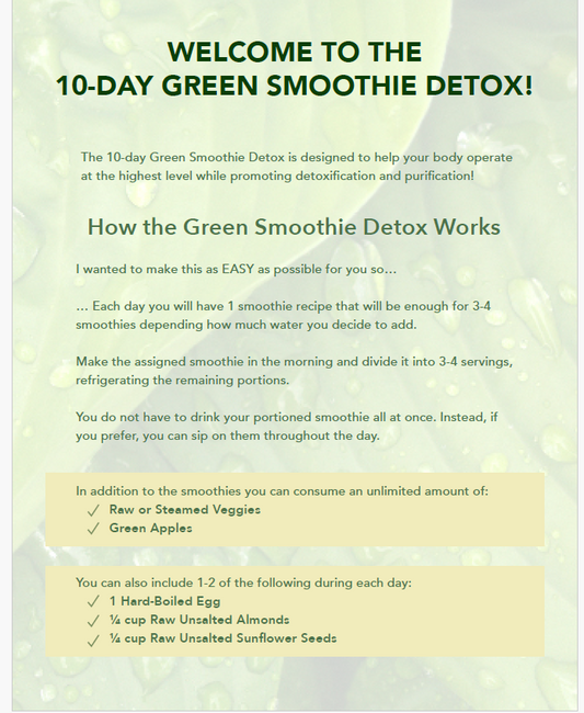 10-Day Green Smoothie Challenge – Transform Your Body Naturally 🌿